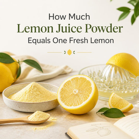 How Much Lemon Juice Powder Equals One Fresh Lemon?