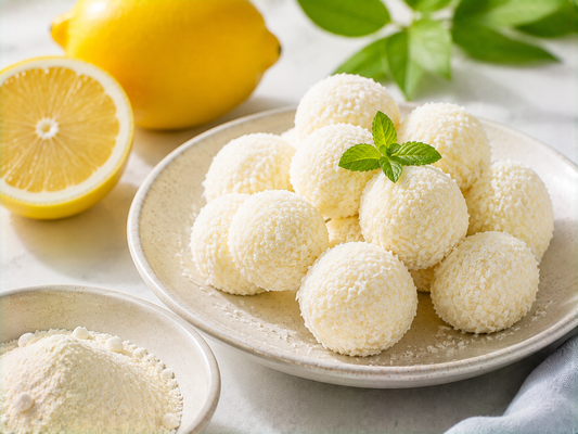 Lemon Frozen Yogurt Bites