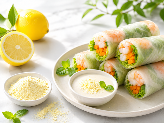 Lemon Rice Paper Rolls