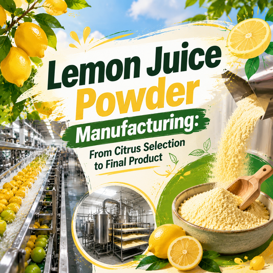 Lemon Juice Powder Manufacturing: From Citrus Selection to Final Product