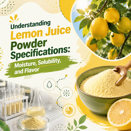 Understanding Lemon Juice Powder Specifications: Moisture, Solubility, and Flavor