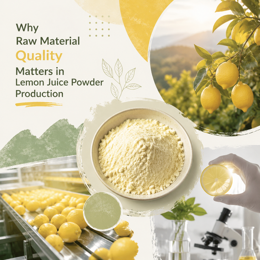 Why Raw Material Quality Matters in Lemon Juice Powder Production