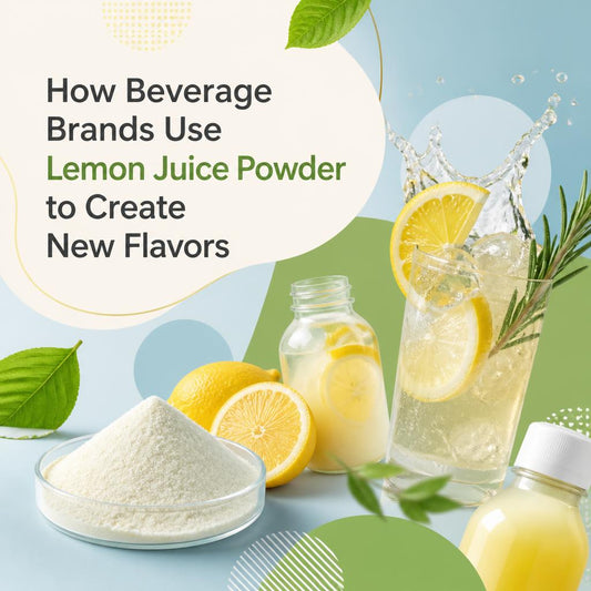 How Beverage Brands Use Lemon Juice Powder to Create New Flavors