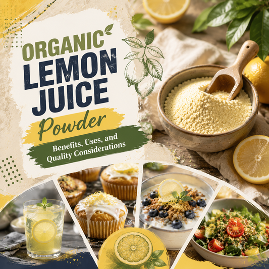 Organic Lemon Juice Powder: Benefits, Uses, and Quality Considerations
