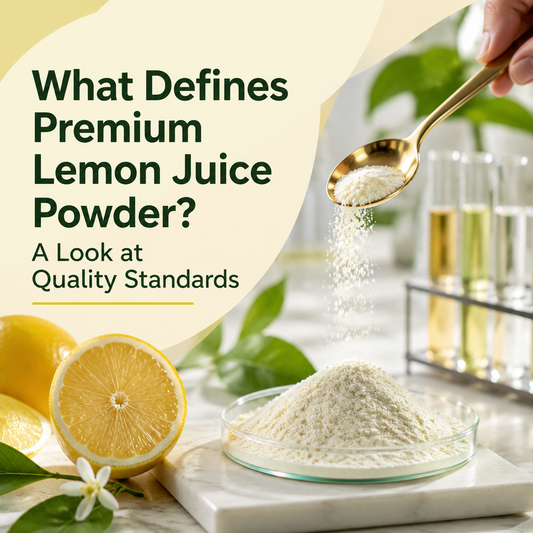 What Defines Premium Lemon Juice Powder? A Look at Quality Standards